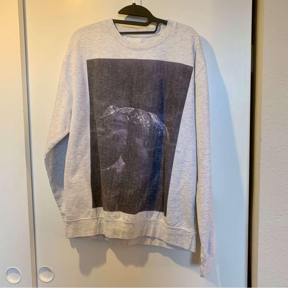 Ariana Grande sweetener God is a woman gray crewneck sweatshirt